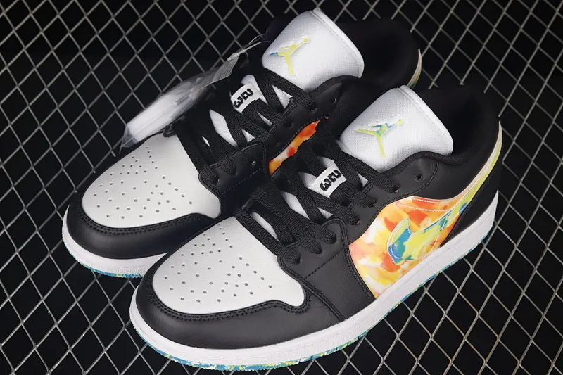 All categories Air Jordan Jordan series basketball shoes Air Jordan 1 Low Air Jordan 1 Low "Drip" AJ1 Joe 1 black green orange low-top casual sneakers DJ6252-038
